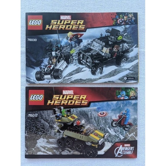 Lego Other - LEGO Marvel Super Heroes 76017, 76030 Thor manual Instruction Books